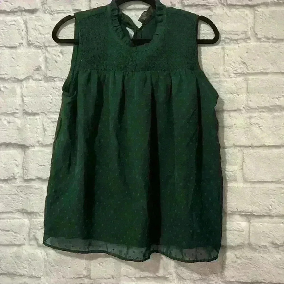 Womens Swiss Dot Green Medium - Picture 4 of 5